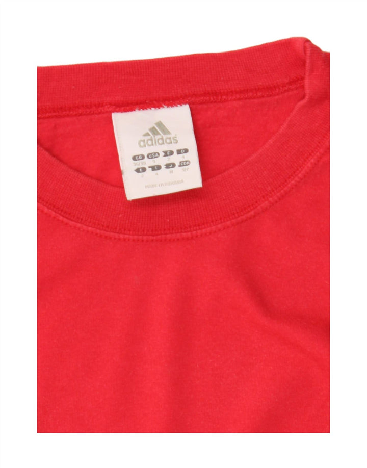 Adidas Haut à manches longues pour homme UK 36/38 Petit Rouge