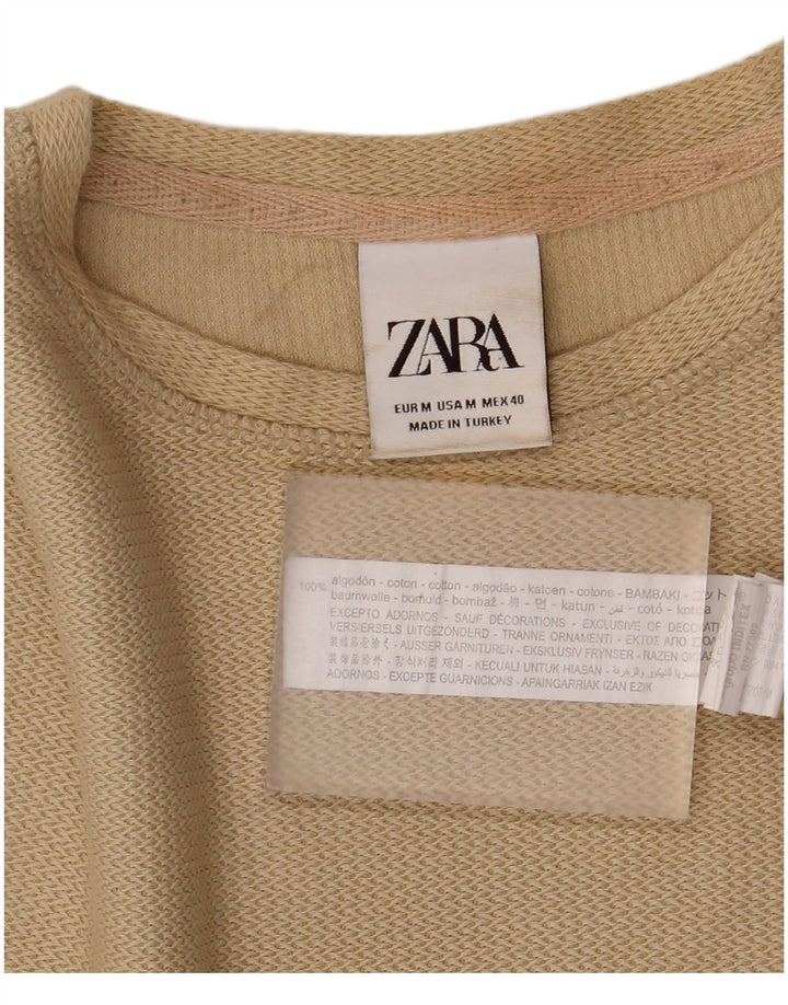 Zara Homme T-Shirt Top Kaki Moyen Coton