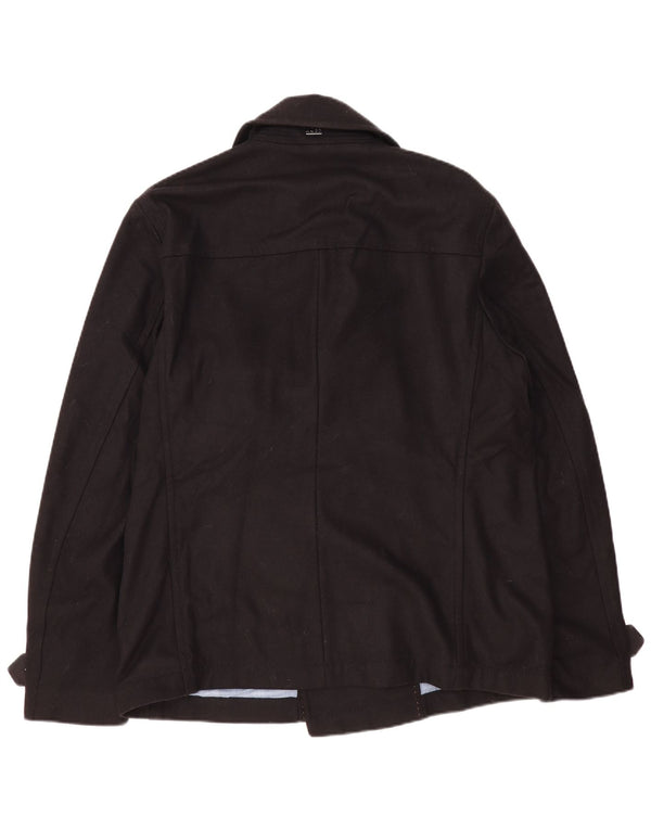 Hugo Boss Caban pour homme EU 56 3XL Laine noire