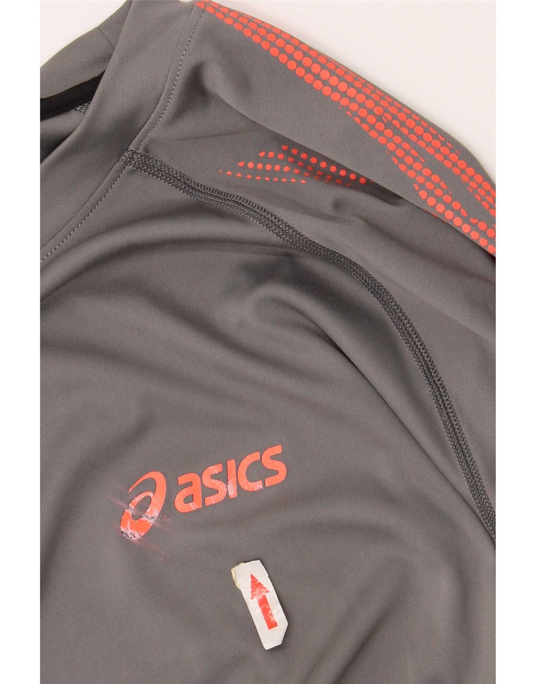 Asics T-Shirt Graphique Homme Top XL Gris Polyester Sports