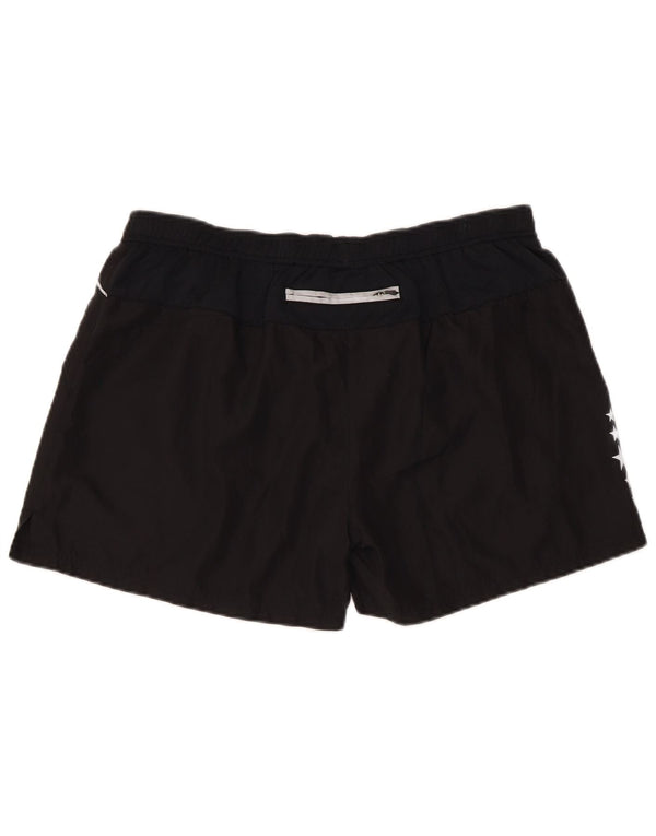 Champion Short de sport graphique régulier pour femme UK 14 Large Noir Polyester