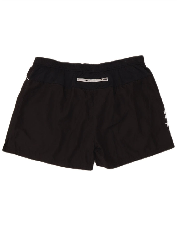Champion Short de sport graphique régulier pour femme UK 14 Large Noir Polyester