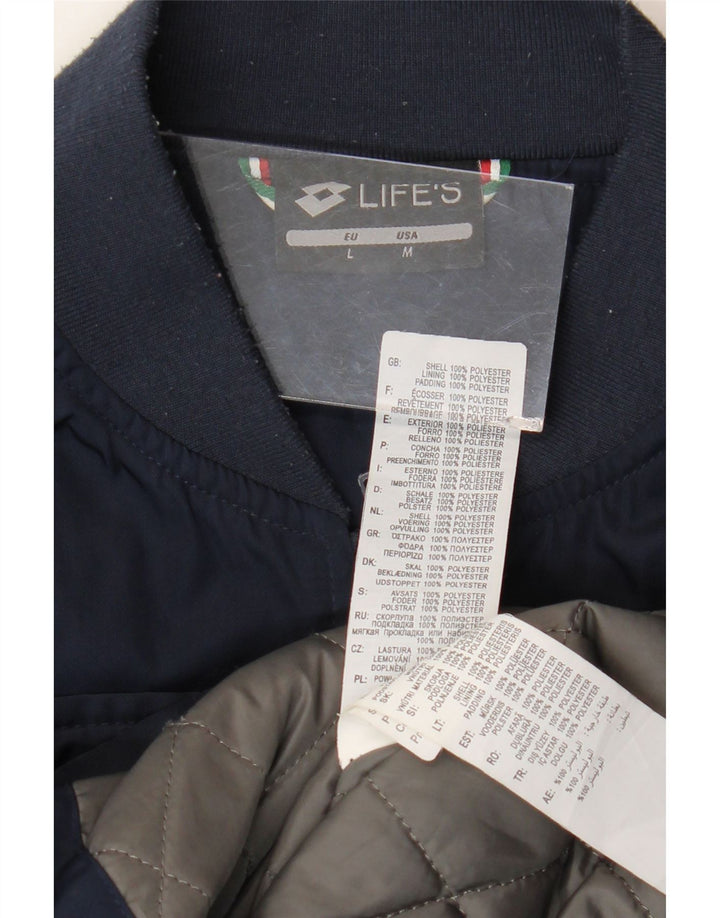Lotto Veste Bomber Homme UK 38 Medium Bleu Marine Polyester