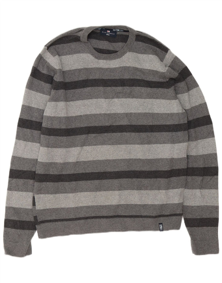 Marks & Spencer Pull à col rond bleu Harbour pour homme, grand gris