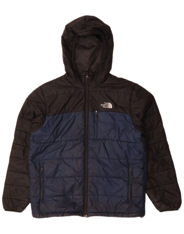 The North Face Veste rembourrée à capuche pour homme UK 38 Medium Noir Polyester