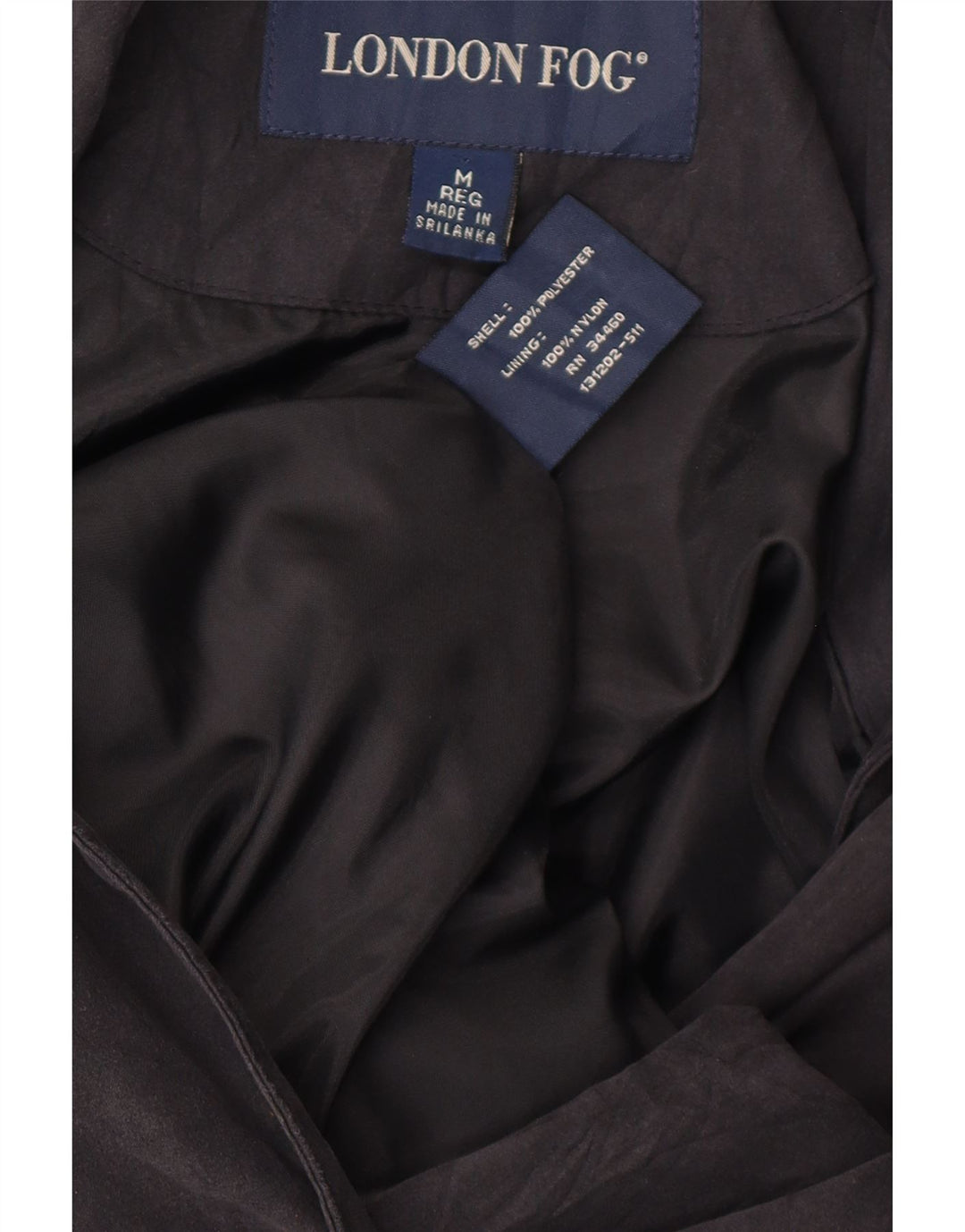 London Fog Pardessus pour femme UK 14 Medium Noir Polyester