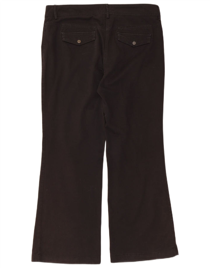 TOMMY HILFIGER Pantalon décontracté bootcut pour femme US 14 XL W36 L30 Noir