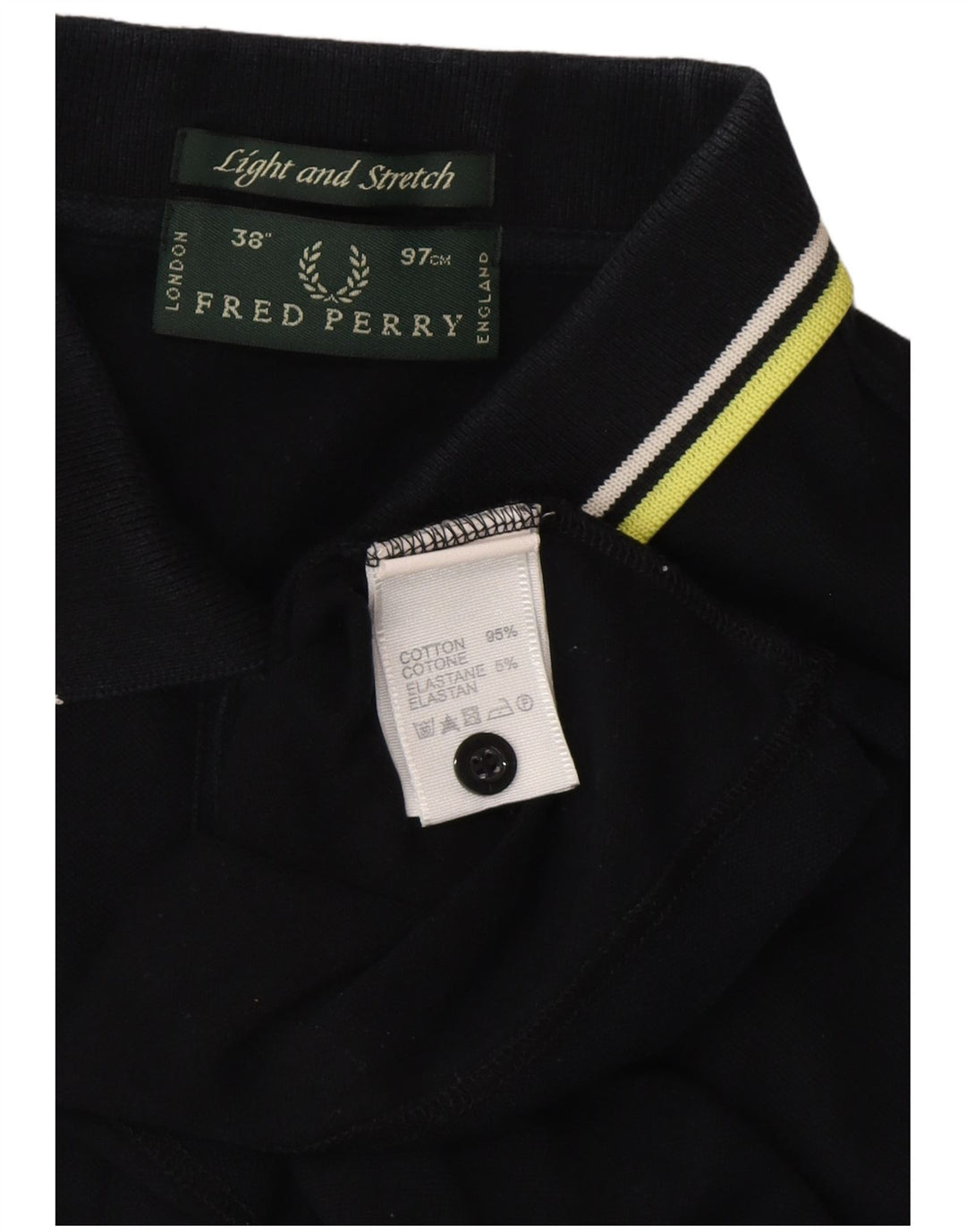 FRED PERRY Polo Homme Petit Noir Coton