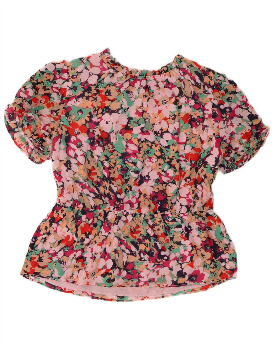 J. CREW Chemisier Femme UK 14 Rose Moyen Floral Polyester