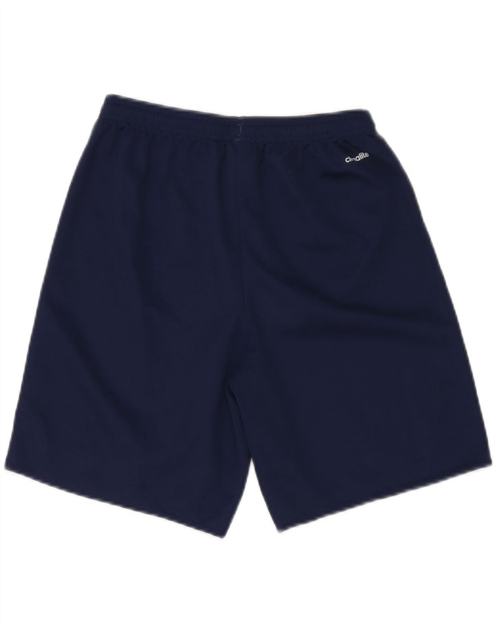 ADIDAS Short de sport Climalite Garçon 15-16 ans Bleu Marine Polyester
