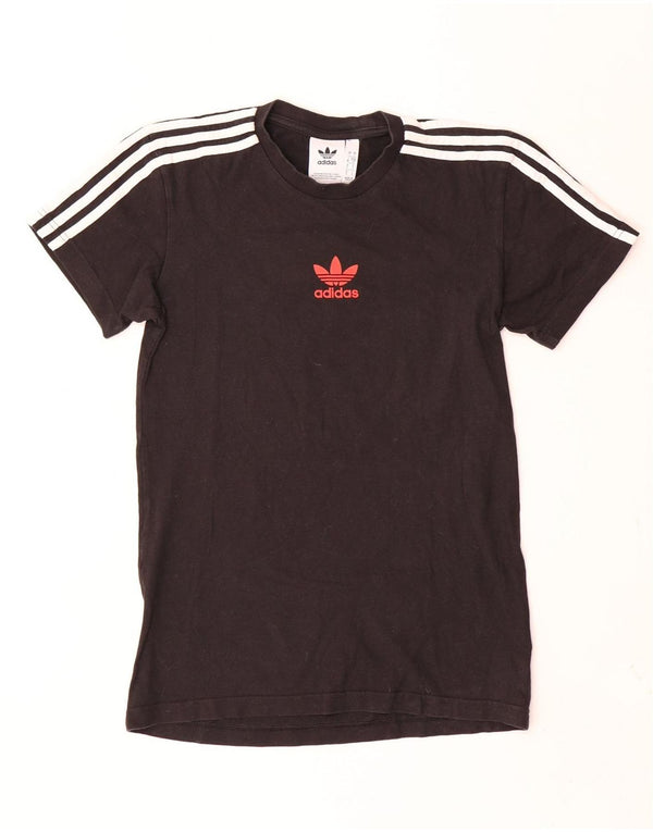 Adidas T-shirt graphique pour hommes, petit haut en coton noir