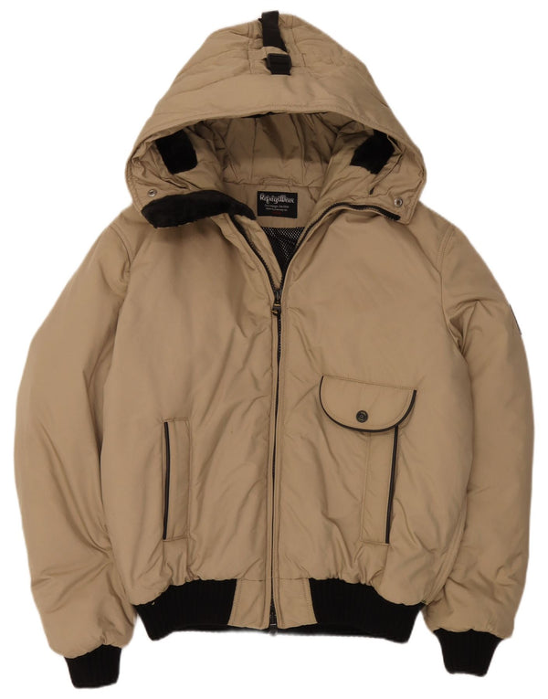 Refrigiwear Veste matelassée à capuche pour homme UK 44 2XL Beige Nylon