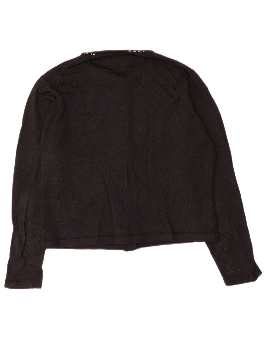Marks & Spencer Pull cardigan court pour femme UK 12 Noir moyen