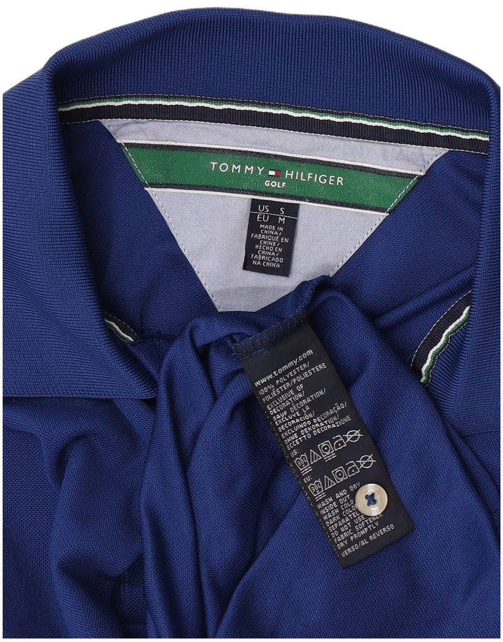 Tommy Hilfiger Polo de Golf Homme Bleu Moyen Polyester