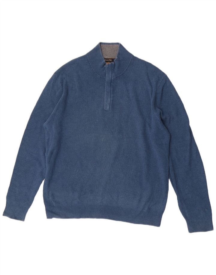 Massimo Dutti Pull col zippé pour homme XL Bleu