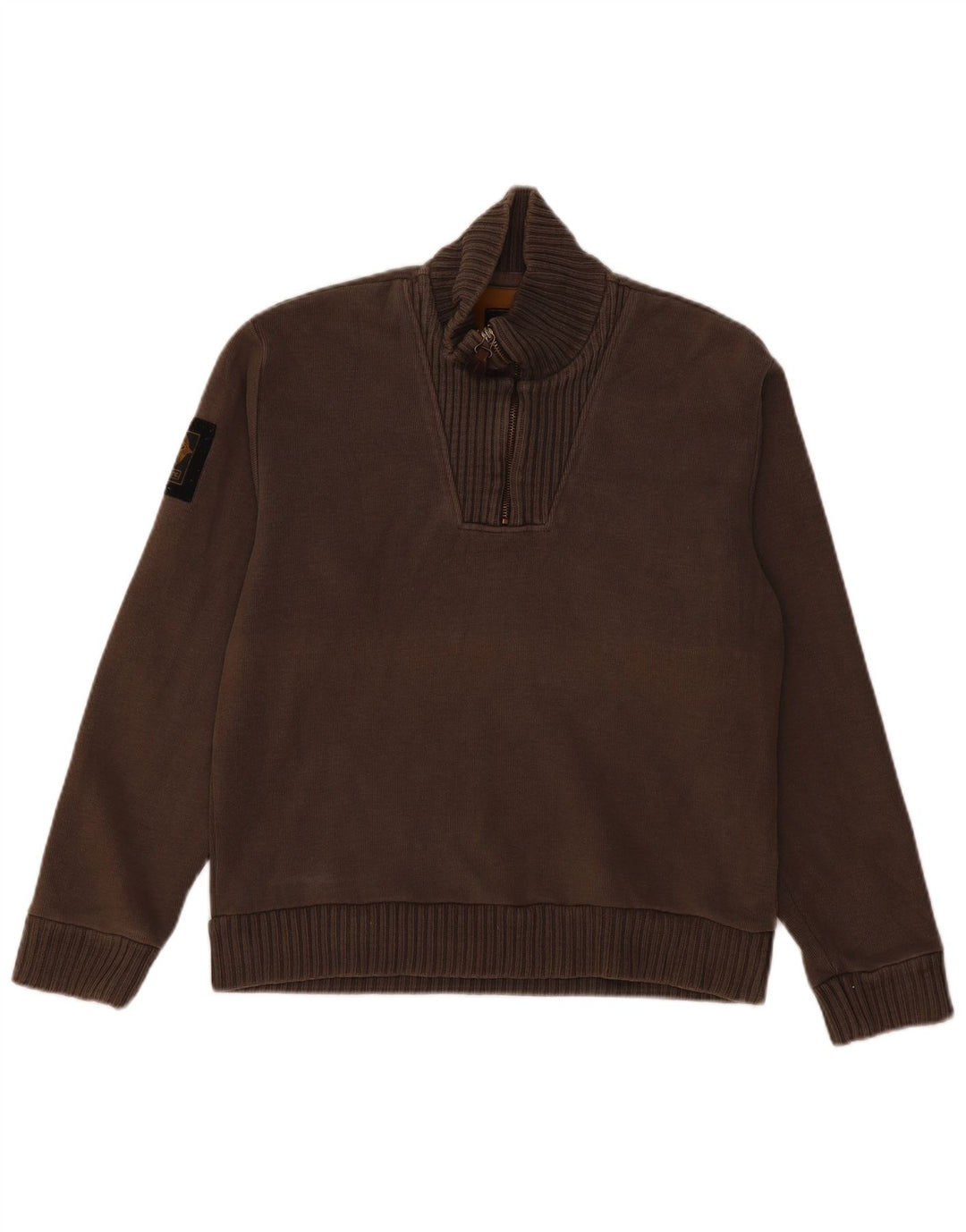 REPLAY Pull Col Zippé Homme Gris Moyen