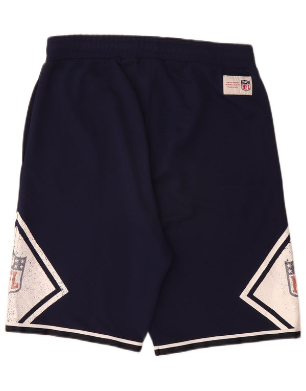 NFL Mens Graphic Sport Shorts Medium Navy Blue Colourblock