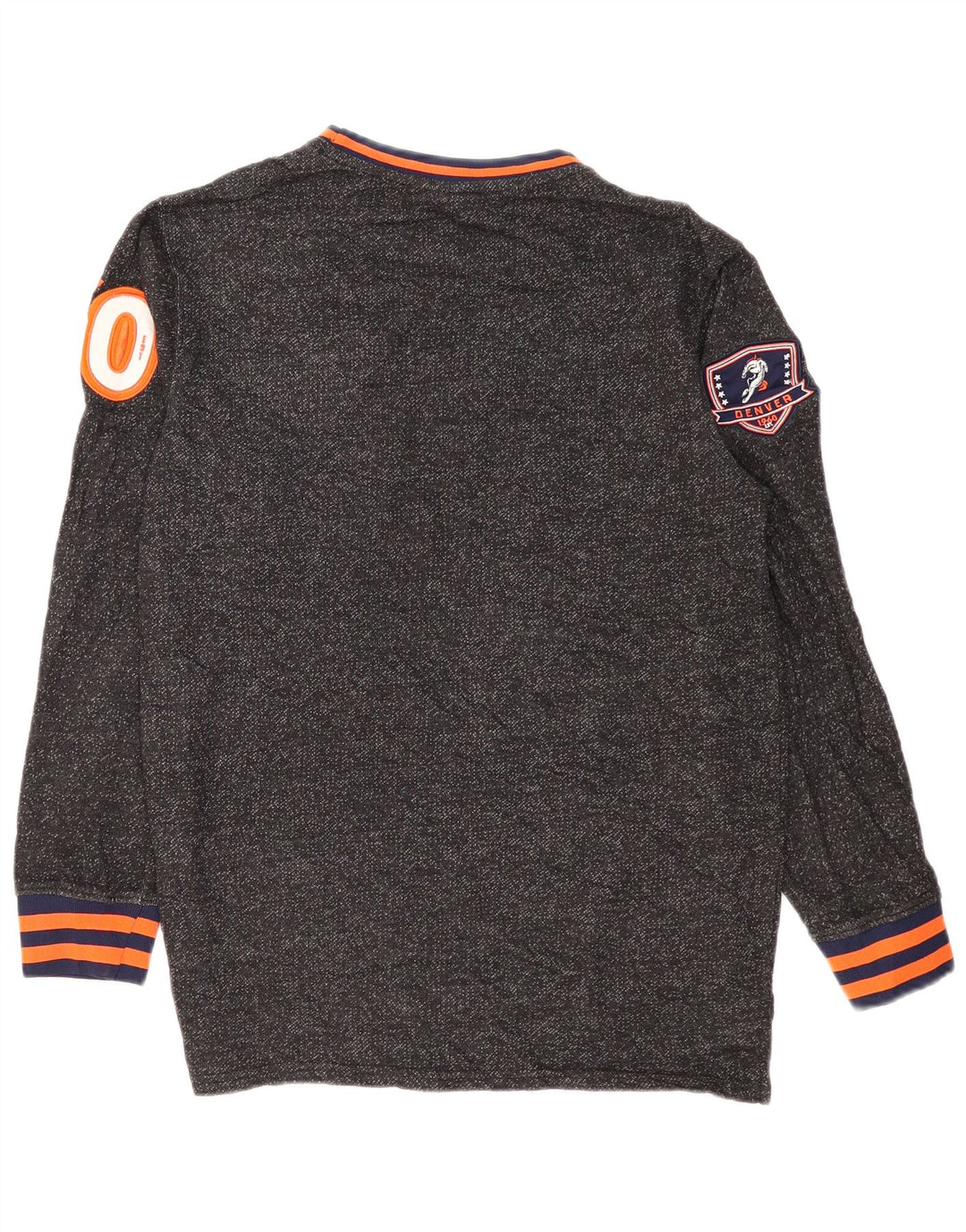 NFL Sweat-Shirt Graphique Denver Broncos Homme Gris Moyen Moucheté