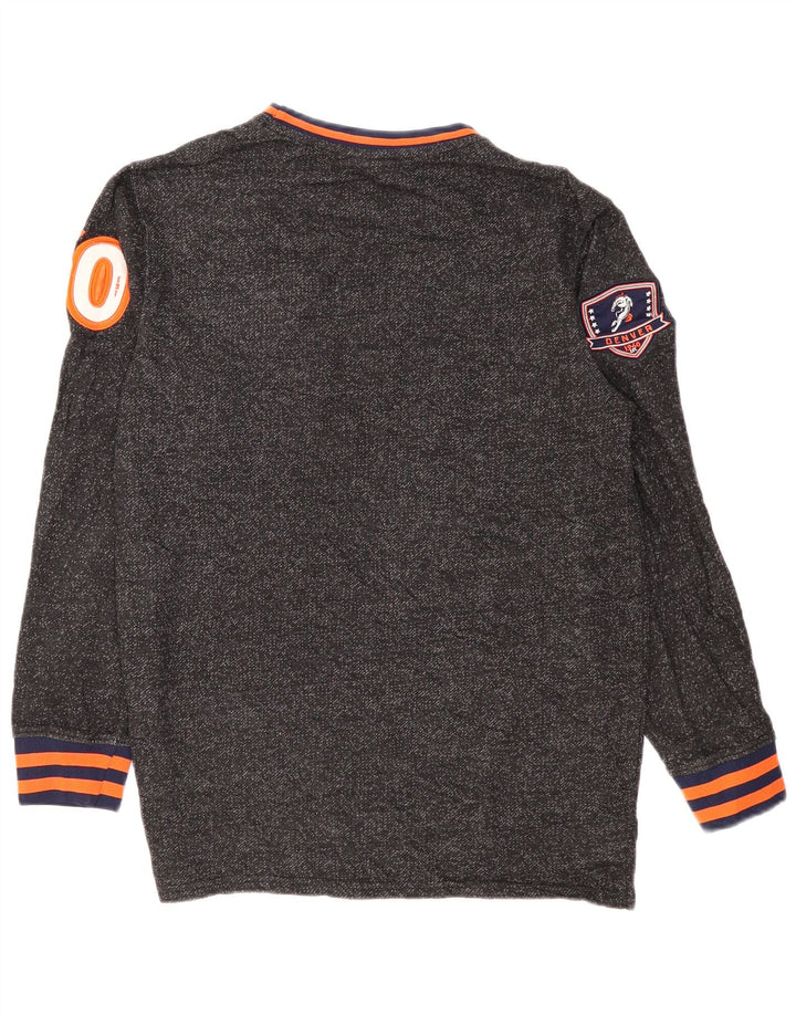 NFL Sweat-Shirt Graphique Denver Broncos Homme Gris Moyen Moucheté