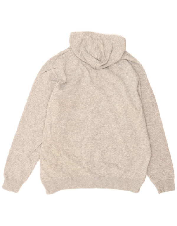 Kappa Pull à capuche graphique pour homme 3XL Gris Coton