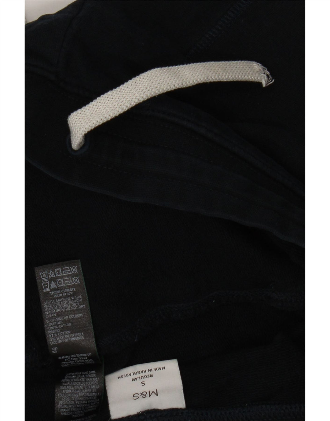 Marks & Spencer Pantalon de survêtement pour homme en coton bleu marine Small