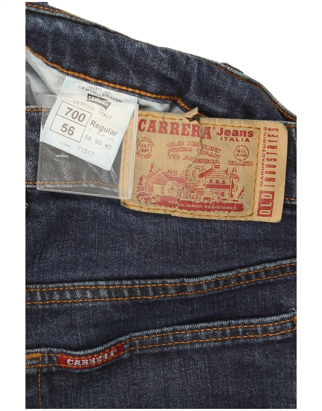 Carrera Jean Slim 700 Regular W40 L34 Homme Bleu Coton