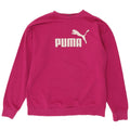 PUMA Womens Graphic Sweatshirt Jumper UK 14 Medium Pink Cotton