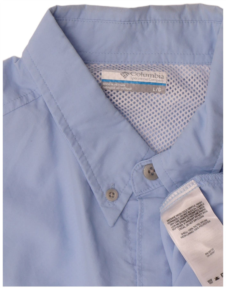 Columbia Chemise Homme Large Bleu Nylon