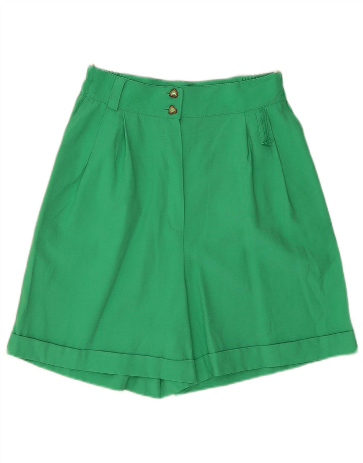 vintage Femme Pegged Chino Shorts W26 Petite Viscose Verte