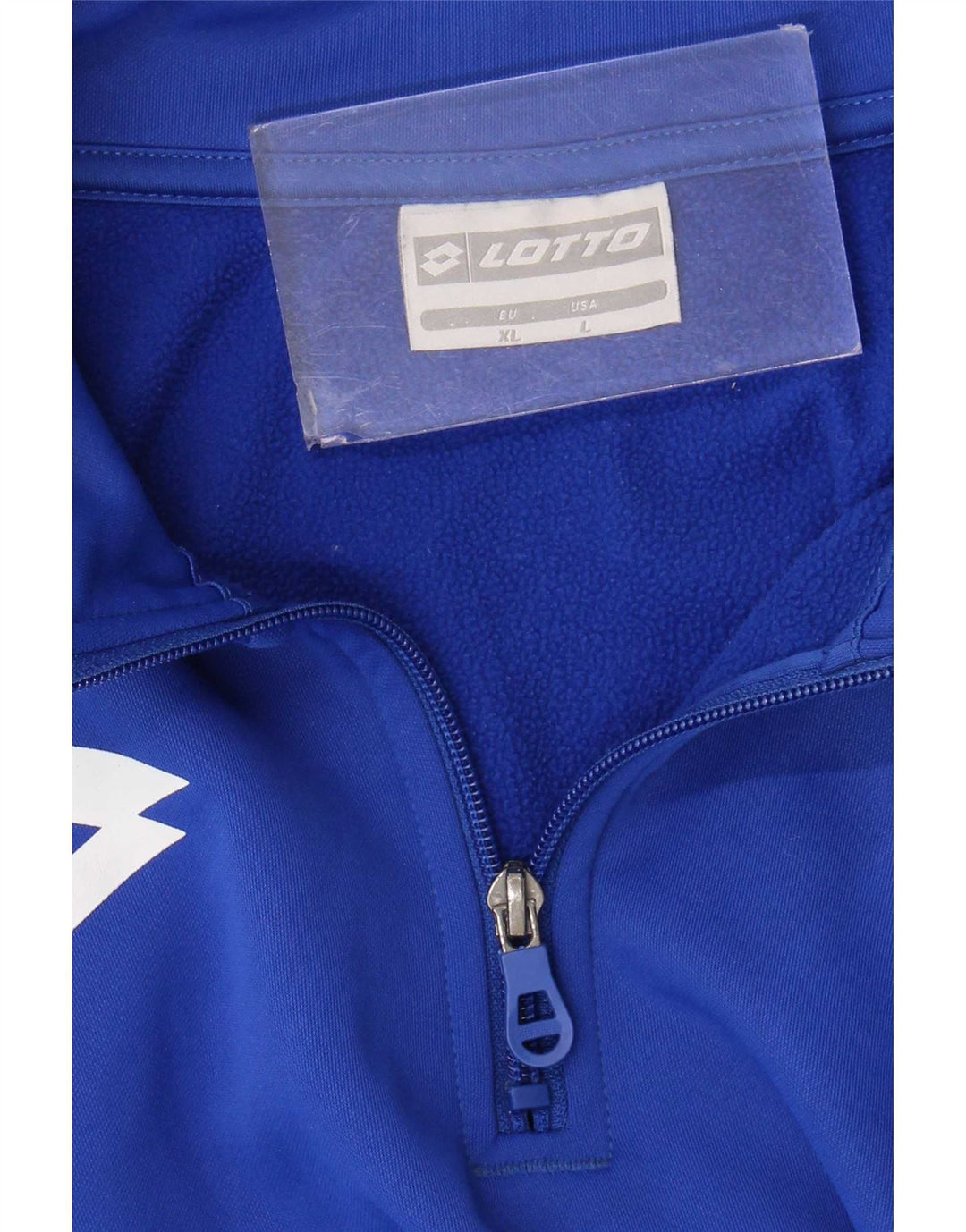 Lotto Sweat-shirt à col zippé pour hommes, grand bleu