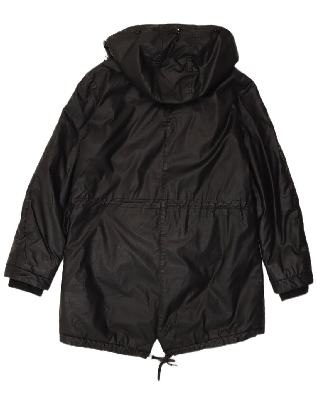 Whistle Veste parka surdimensionnée à capuche Sherpa pour femme UK 10 Small Noir