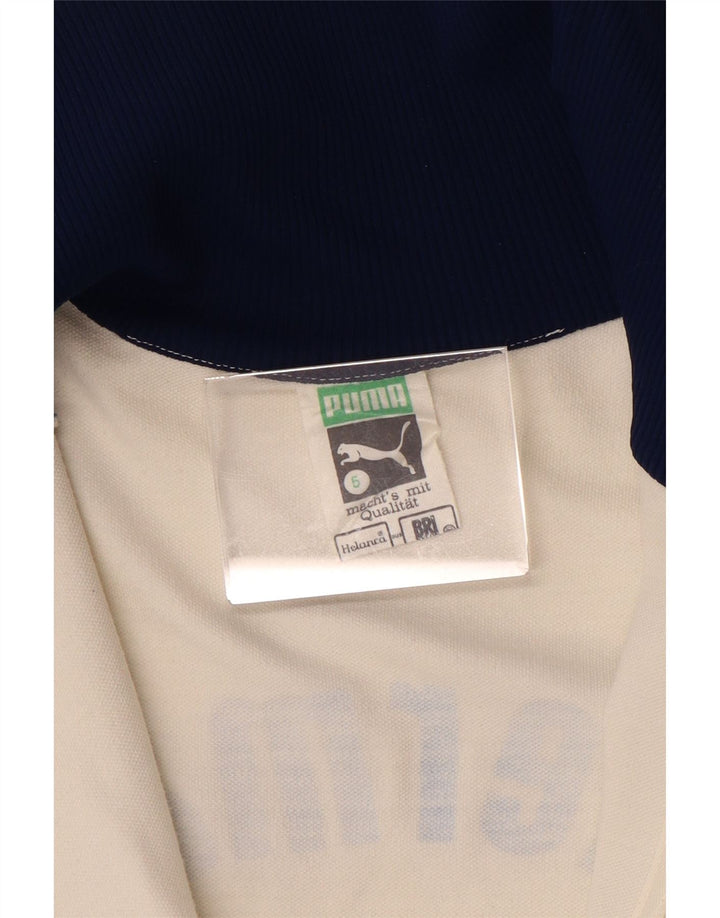 Puma Veste de survêtement graphique pour femme UK 16 Large Blanc Colorblock