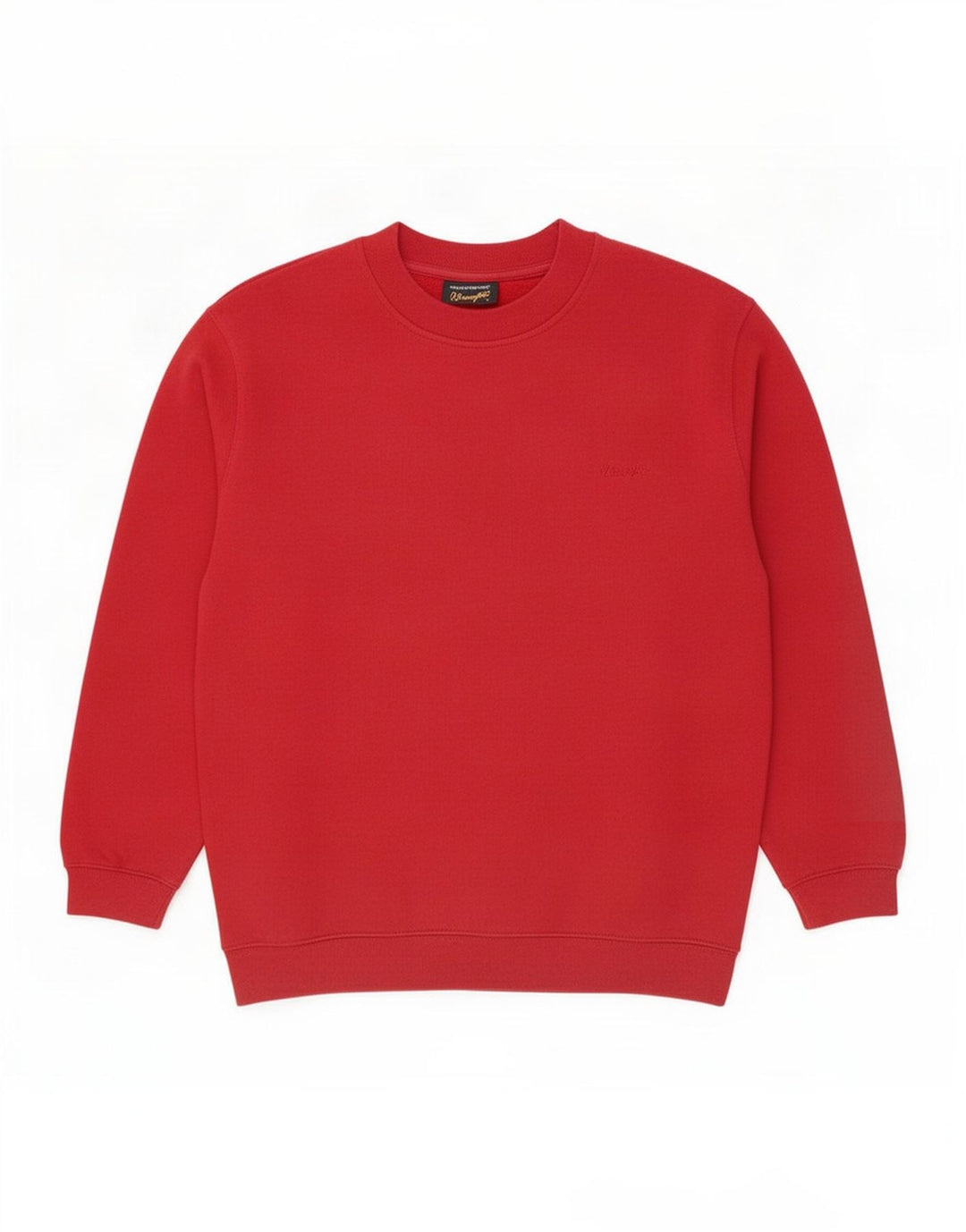 Wrangler Sweat-shirt pour homme en coton rouge Taille L