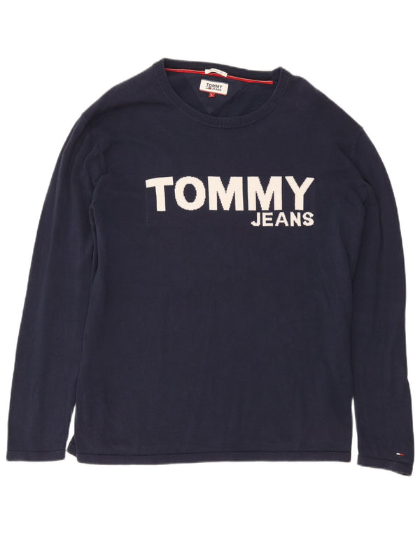 TOMMY HILFIGER Sweat-shirt graphique coupe régulière pour hommes, grand bleu marine