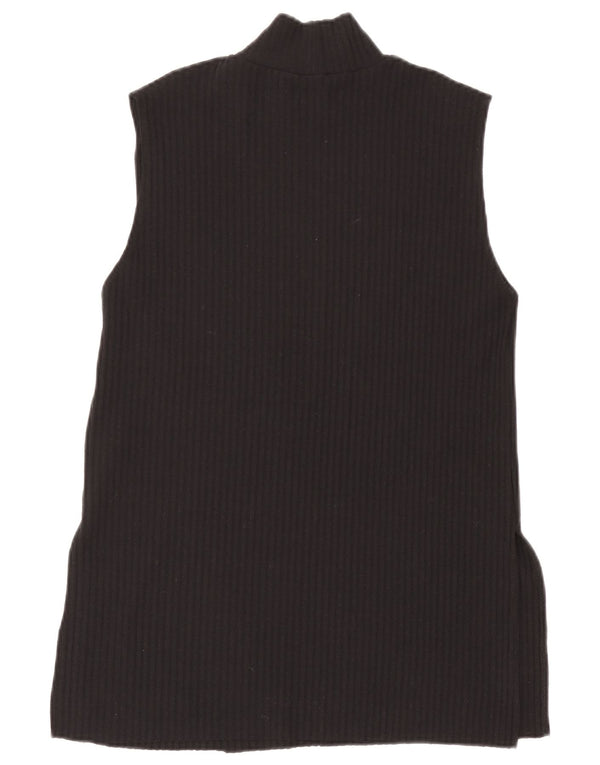 Zara Femme Débardeur UK 12 Medium Noir Polyester