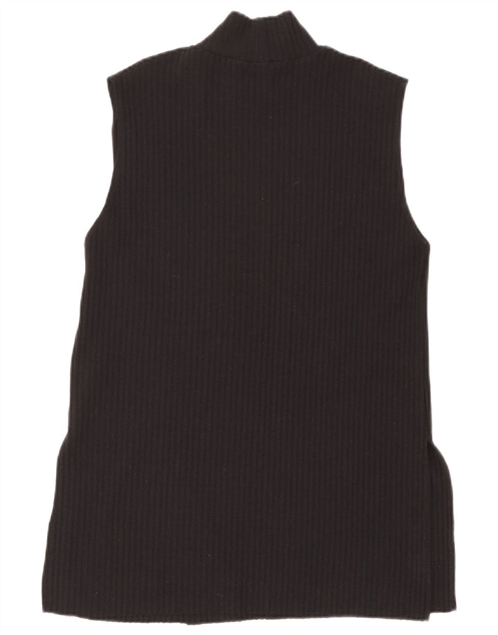 Zara Femme Débardeur UK 12 Medium Noir Polyester