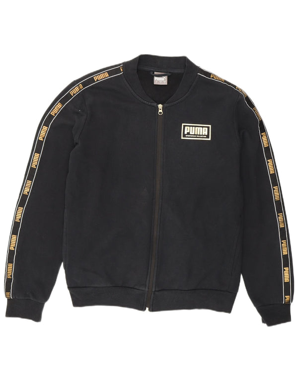 Puma Veste de survêtement graphique pour homme, taille S, noir