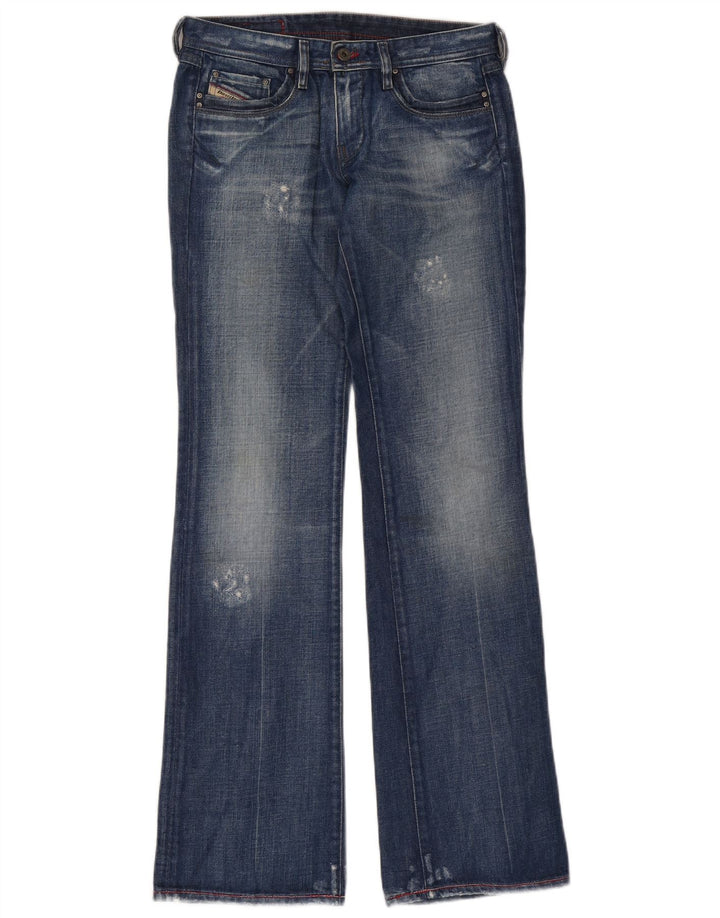 Diesel Jean bootcut effet vieilli W27 L34 pour femme en coton bleu