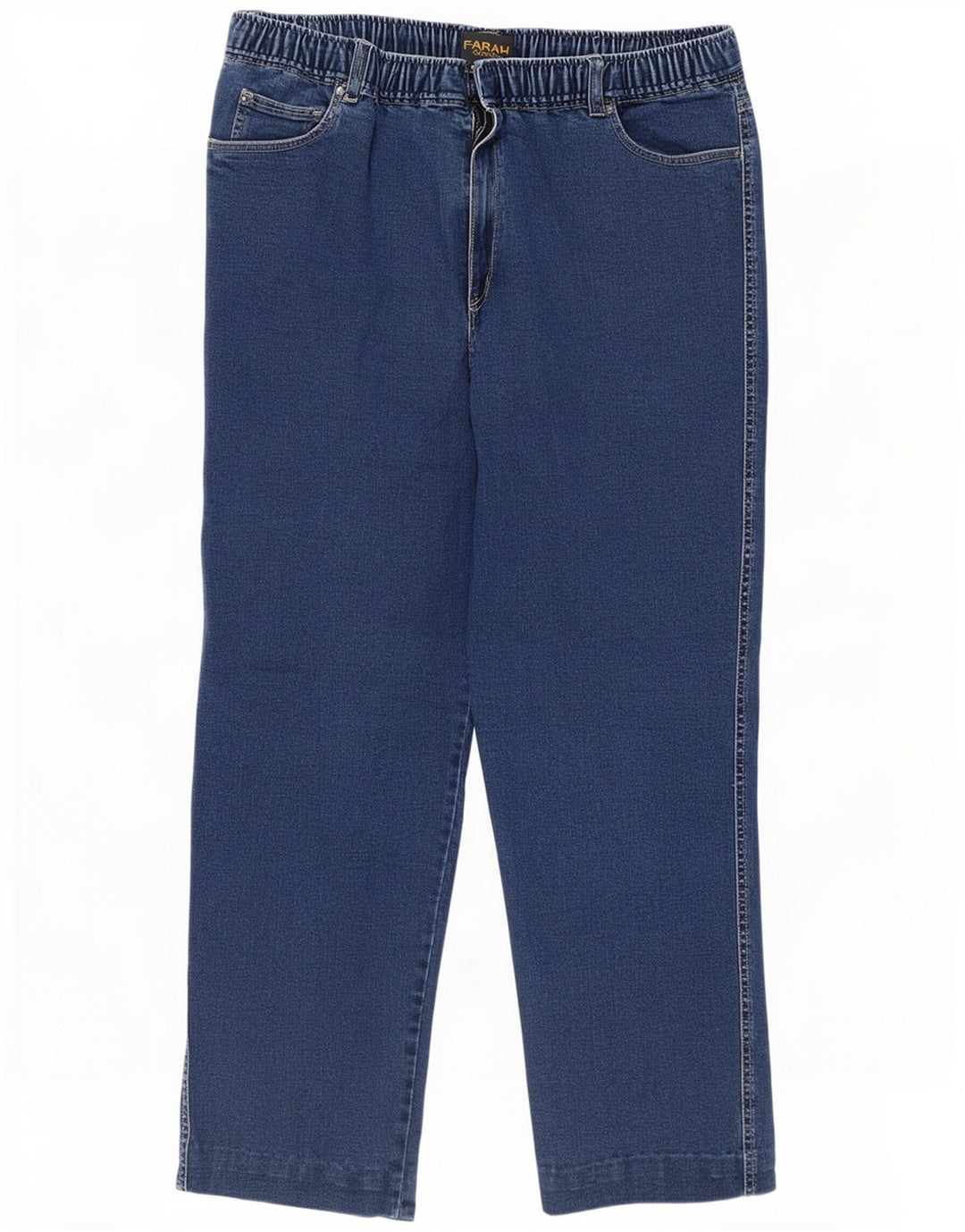 Farah Jean droit classique femme W36 L27 coton bleu