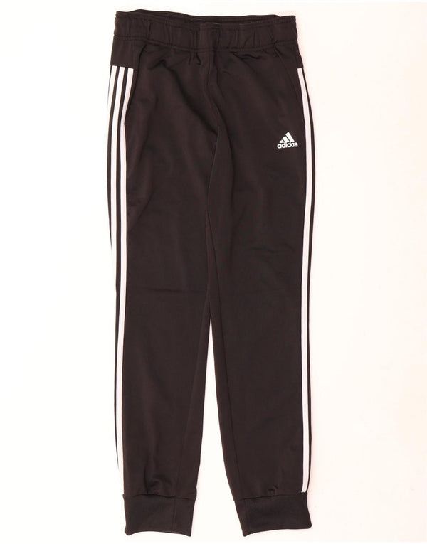 Adidas Pantalon de survêtement pour femme Joggers UK 8/10 Petit Noir Polyester