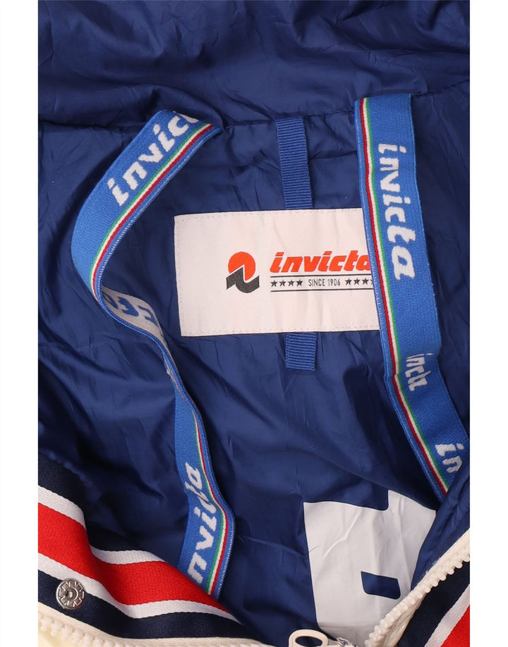 Invicta Veste matelassée à capuche pour homme UK 36 Small Blanc Polyamide