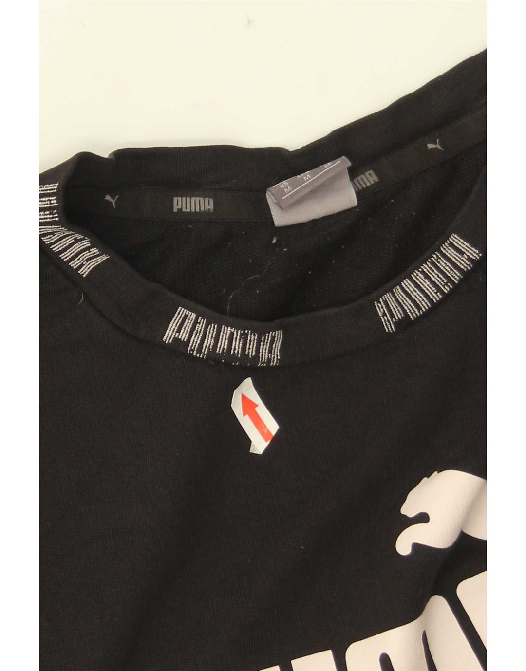 Puma T-Shirt Graphique Homme Noir Moyen Coton