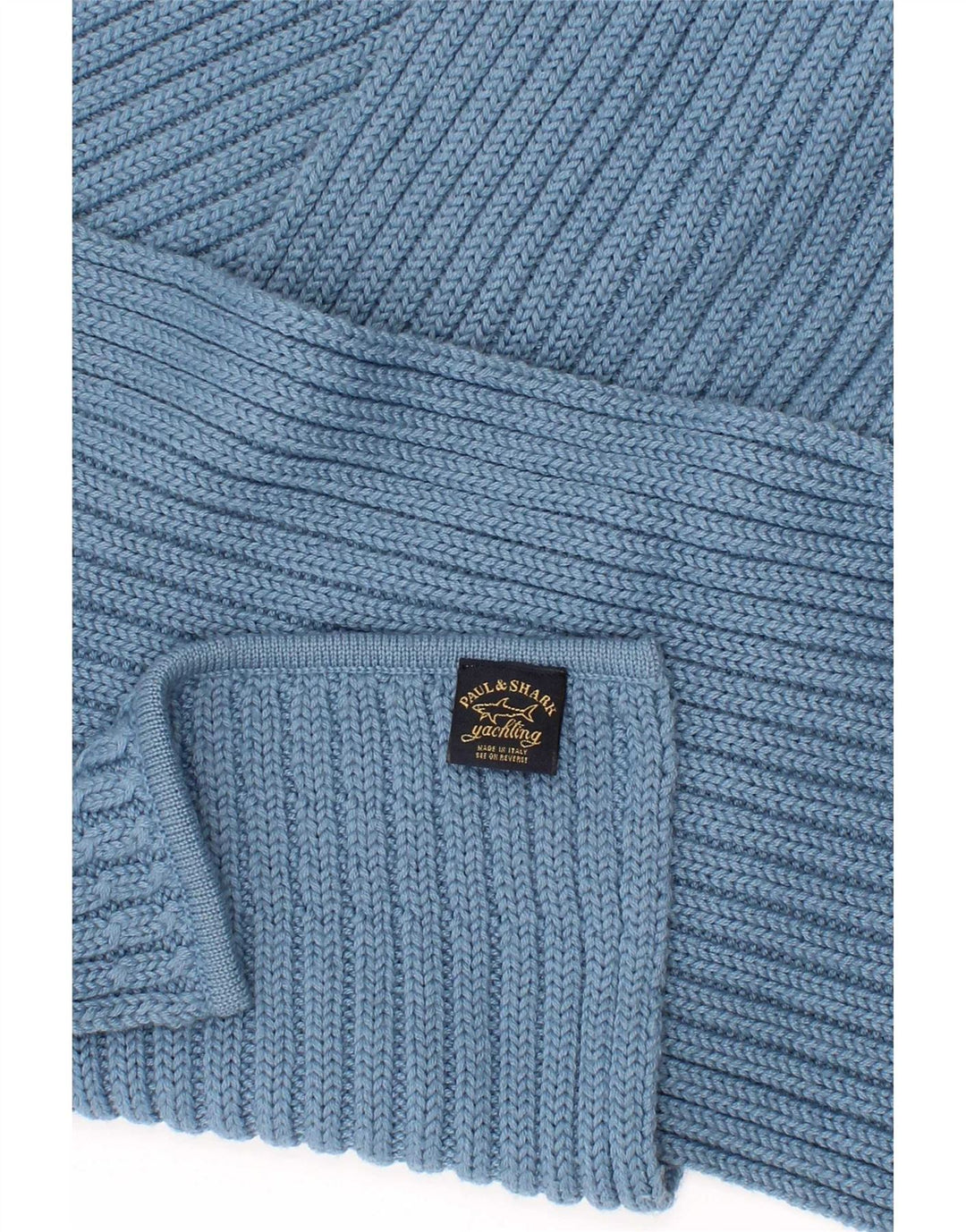 Écharpe rectangulaire tricotée pour hommes Paul & Shark Taille unique Bleue