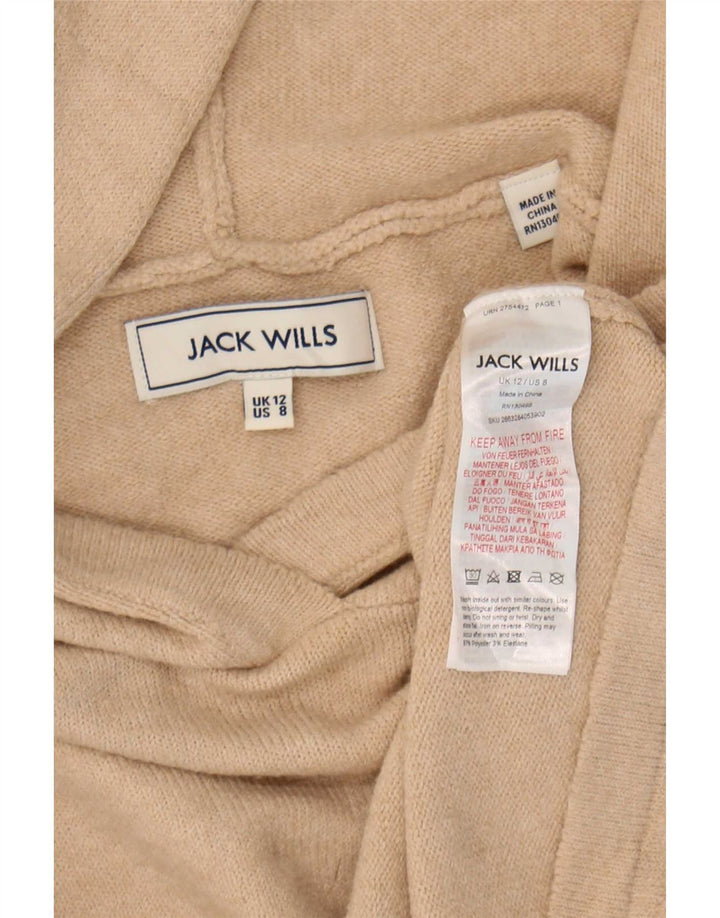 Jack Wills Pull surdimensionné à capuche pour femme UK 12 Beige moyen