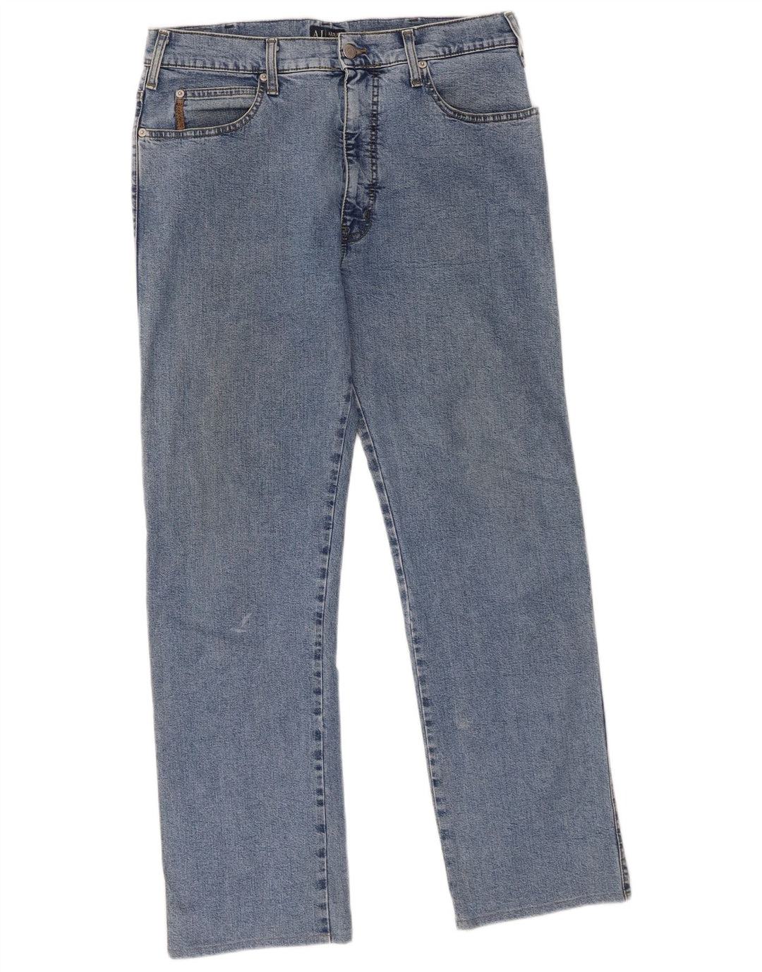 Armani Jean droit homme W34 L30 bleu coton