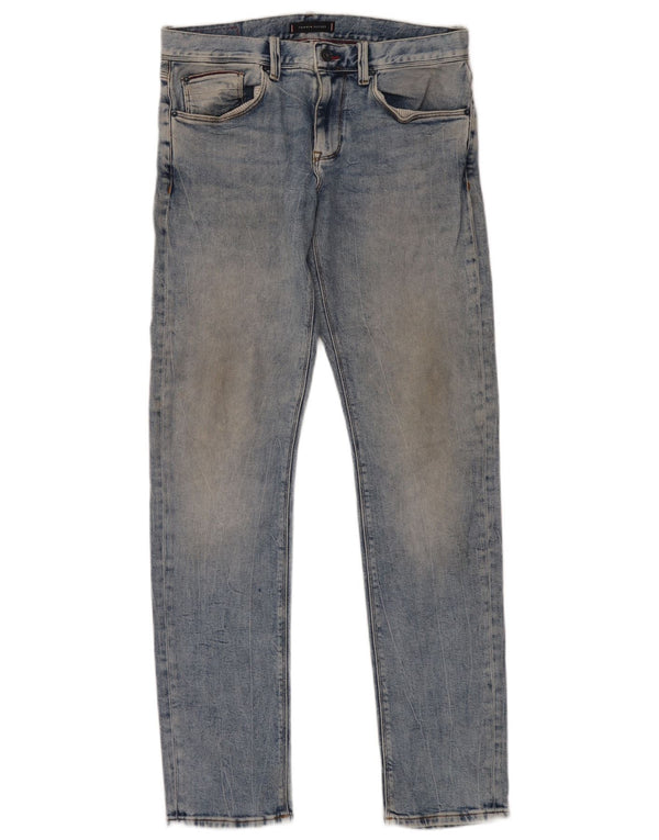Tommy Hilfiger Mens Bleecker Slim Jeans W33 L34 Blue Cotton