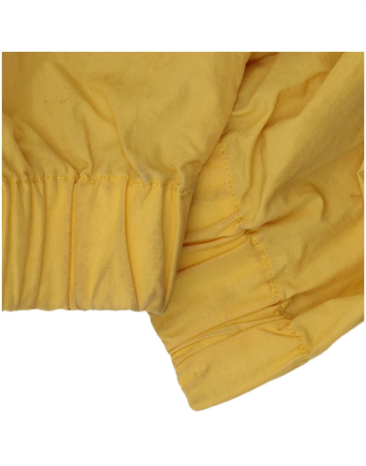 Tommy Hilfiger Veste de pluie à capuche pour homme UK 38 Medium Yellow Nylon