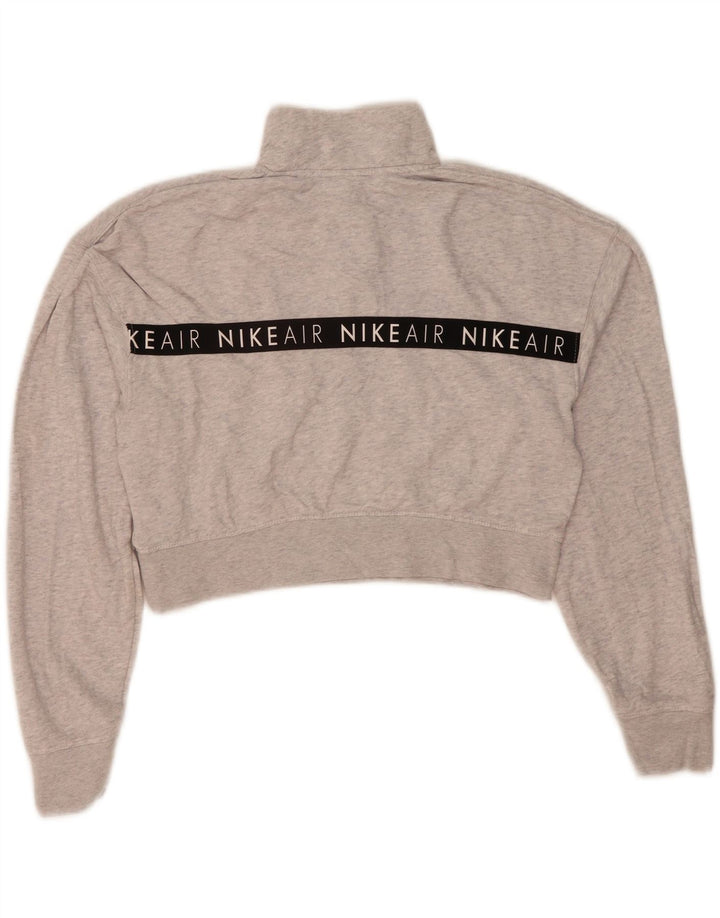 Nike Femme Nike Air Graphic Sweatshirt Jumper UK 14 Gris Moyen