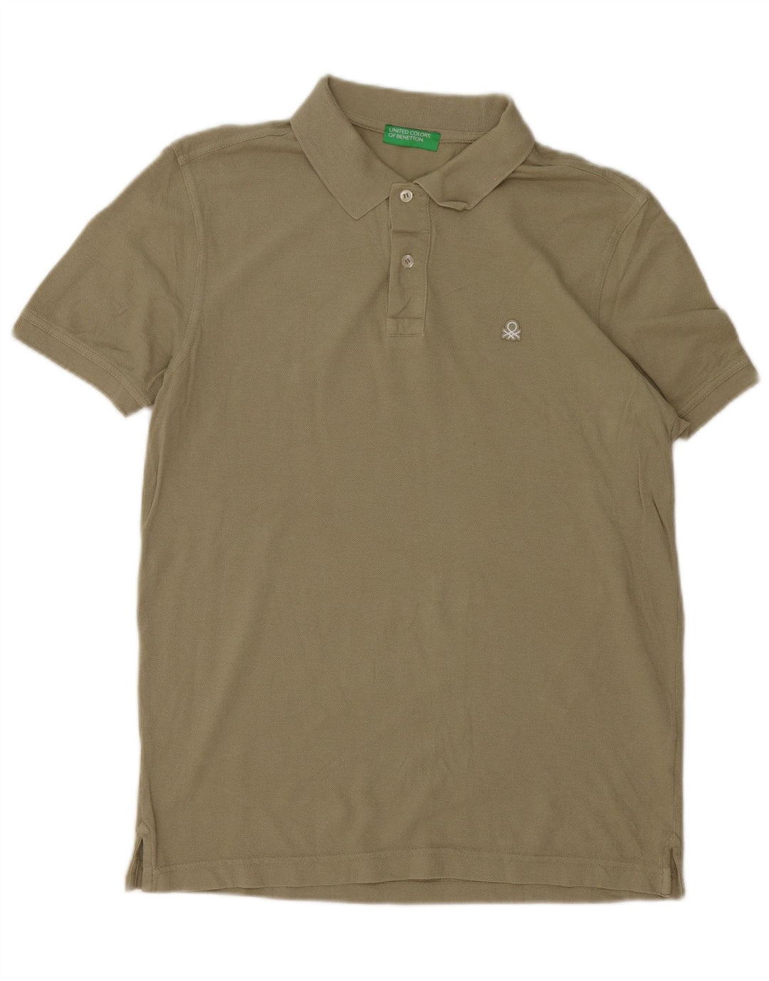 Benetton Polo Homme Kaki Moyen Coton