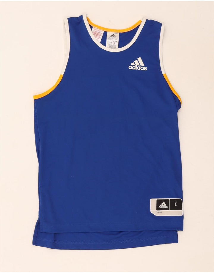 Adidas Débardeur Garçon 13-14 ans Bleu Polyester